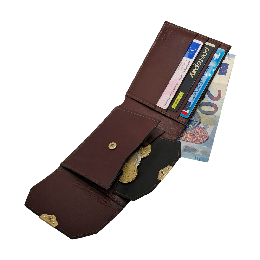 Classico Unisex Button-Closure Wallet